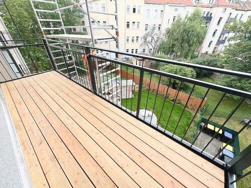 Balkon - 3 Zimmer Etagenwohnung in Leipzig