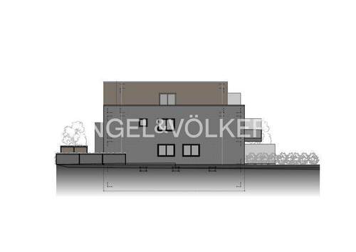 Ansicht Osten - Etagenwohnung mit 98,00 m&sup2; in Moers zum Kaufen