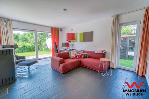 Wohnbereich mit Kaminofen - 