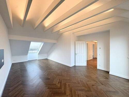 Wohnen & Essen - Ganz oben! * Erstbezug * Parkett * Dachloggia * Fußbodenheizung * Wanne & Dusche * LED-Licht
