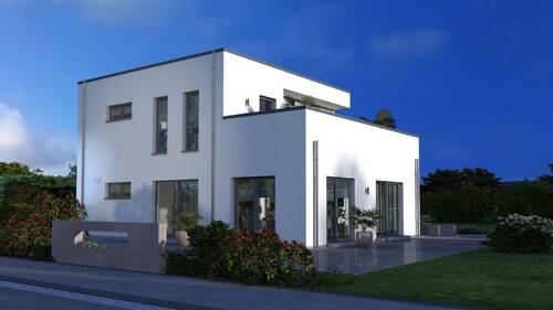 Ansicht Garten - Einfamilienhaus mit 188,10 m&sup2; in Unzenberg zum Kaufen