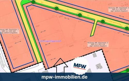 Ausschnitt Bebauungsplan - 