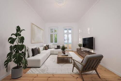Inspiration Wohnzimmer - 5 Zimmer Etagenwohnung zum Kaufen in Berlin