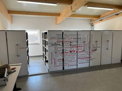 Schieberegal für Ordner - ArchivraumDokumentenlager, Erstbezug in Top Lage