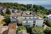 Hausansicht von oben mit Seesicht - Etagenwohnung mit 86,80 m&sup2; in Meersburg zum Kaufen