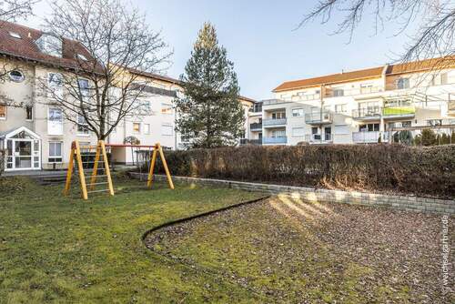 Rückansicht des Gebäudes - 2 Zimmer Etagenwohnung in Erding