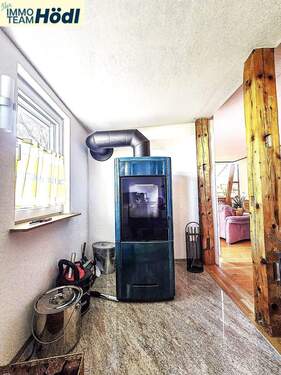 gemütliche Ecke mit Kaminofen - 