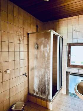 Das Duschbad im Erdgeschoss - 