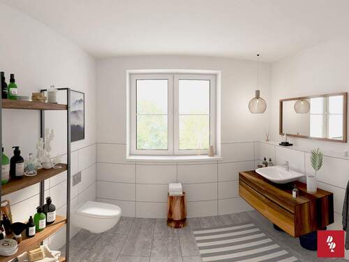Visualisierung Badezimmer Wohnung 5 - Etagenwohnung mit 70,20 m&sup2; in Ingolstadt zum Kaufen