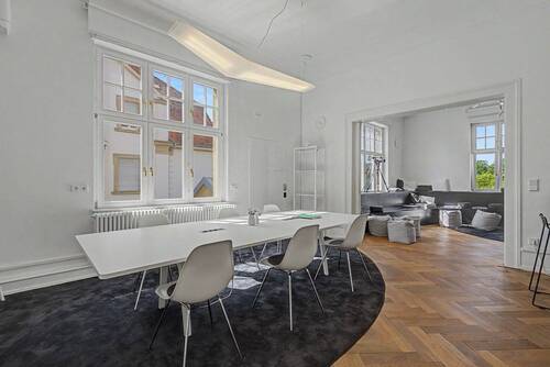 Esszimmer - Etagenwohnung mit 286,00 m&sup2; in Karlsruhe / Weststadt zur Miete