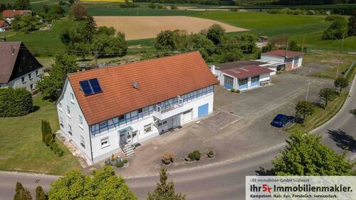 Luftbild - 6 Zimmer Einfamilienhaus in Sauldorf
