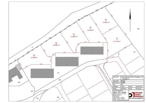Teilungsentwurf-Flst-172 - Variante 2 - Grundstück in Brakel zum Kaufen