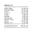 Wohnfläche Wohnung 41 - 