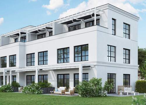 Planungsbeispiel - 3 moderne Stadthäuser in Hamburg-Bergstedt – ruhige Sackgasse mit Dachterrasse und bis zu 4 Schlafzimmern