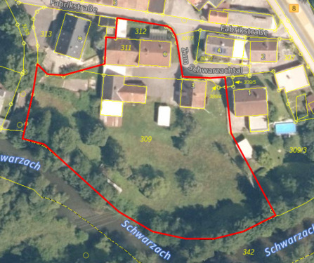 Luftbildskizze - 1 Zimmer Mehrfamilienhaus, Wohnhaus zum Kaufen in Schwarzenbruck