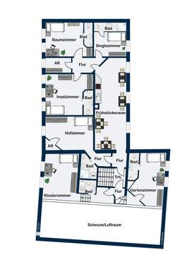 Obergeschoss Haupthaus - 