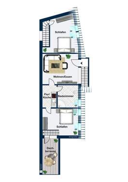 Obergeschoss Gästehaus - 
