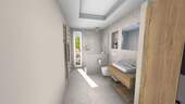 Bad_Whg 5_Blick Richtung Fenster - Exklusive 3 Zimmer-Wohnung im OG mit Balkon 
