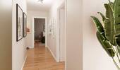 Flur mit Blick auf das Schlafzimmer - 