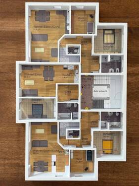 3D Modell Erdgeschoss - Terrassenwohnung mit 129,20 m² in Schnaittach zum Kaufen