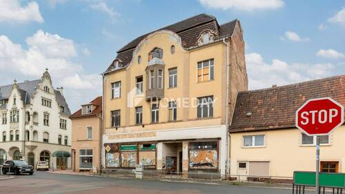 Außenansicht 3 - 1 Zimmer Mehrfamilienhaus, Wohnhaus in Köthen