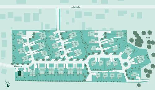 Lageplan vom Haus im Projekt Am Wiesenweg - 