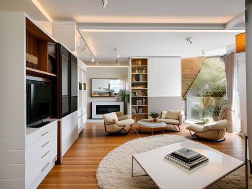 Wohnzimmer nach Renovierung - 