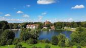 Blick zum anderen Ufer des großes Stadtsee´s - 
