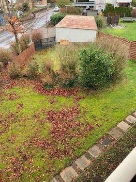 Blick in den Garten - 3 Zimmer Etagenwohnung in Bünde