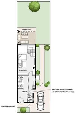Erdgeschoss - 5 Zimmer Reihenendhaus zum Kaufen in München