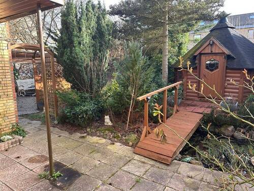 Gartenhäuschen - Top!!! Tolles Einfamilienreiheneckhaus in Hamburg Marmsdorf. ERBPACHTGRUNDSTÜCK