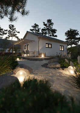 Gartenansicht Abend - 