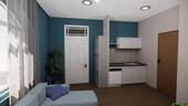 Eingang und Küche - 2 Zimmer Etagenwohnung zur Miete in Mühlhausen