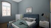 Schlafzimmer - Etagenwohnung mit 39,00 m&sup2; in Mühlhausen zur Miete