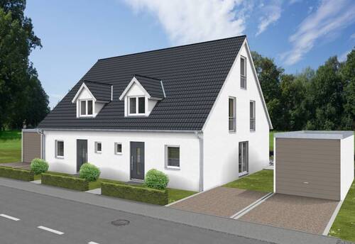 Eingang Giebel West - 5 Zimmer Doppelhaushälfte in Neumarkt in der Oberpfalz