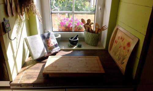 Hochbeet vom Küchenfenster - 