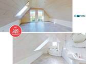 Bild 1 - Weitläufige 3-Zimmer-Dachgeschosswohnung mit Einbauküche und Kamin