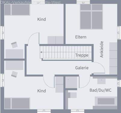 Stadtvilla 10.2 Obergeschoss - 