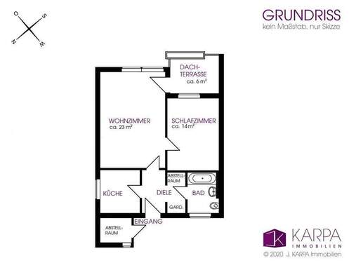Grundris Wohnung 6 - 