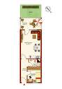Grundriss der Wohnung - 