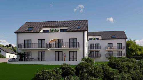 Ansicht West (2) - Etagenwohnung mit 71,50 m² in Pentling zum Kaufen