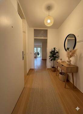 01. Diele - Inspo - 3-Zimmer-Wohnung mit Terrasse, kleinem Garten und offenem Wohn-Essbereich im Untergeschoss