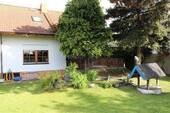 Gartenansicht - Neuer Preis! EFH, 3 km vom Zwenkauer See mit EBK, Balkon, Keller, Carport und Gartenhaus...