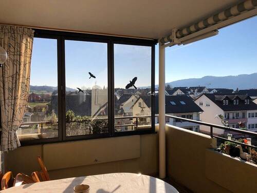 Aussicht Balkon - 3 Zimmer Etagenwohnung zum Kaufen in Rielasingen-Worblingen