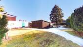  Garten mit Schuppen und Abstellraum hinter Garage - 