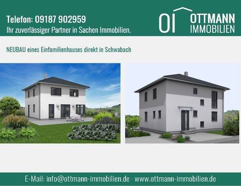Eingangsbild EFH 1 - Neubau eines modernen Einfamilienhauses direkt in Schwabach