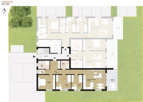 Erdgeschoss Wohnung 3 - Etagenwohnung mit 109,00 m&sup2; in Bielefeld zum Kaufen