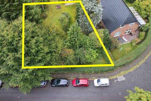 Luftbild Westansicht - Grundstück in Hamburg / Rahlstedt zum Kaufen