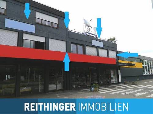 Frontansicht Geschäftshaus (Bürofläche) - Bürofläche im Gewerbegebiet Singen-Süd