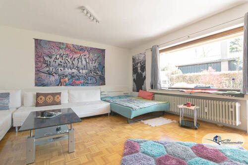 Wohnzimmer EG - 1 Zimmer Mehrfamilienhaus, Wohnhaus in Aschau im Chiemgau